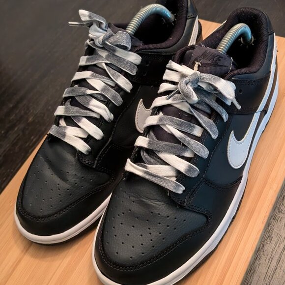 NIKE Dunk Low Reverse Black Panda Sneakers DJ6188-002 - Picture 2 of 9